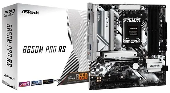 ASRock B650M PRO RS マザーボード - AMD B650 - AMD AM5 ソケット - DDR5 RAM - Micro-ATX
