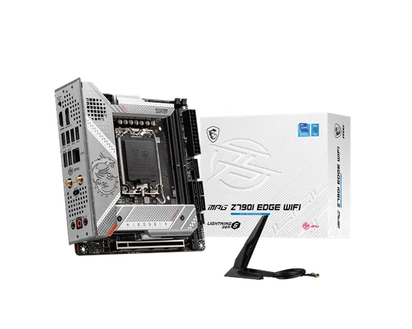 MSI MPG Z790I EDGE WIFI マザーボード - Intel Z790 - Intel LGA1700 ソケット - DDR5 RAM - Mini-ITX